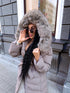 Long coat "CLIMATE ZONE" FC7529 - cappuccino